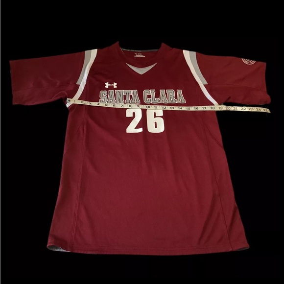 Santa Clara #26 Under Armour Heat Gear SHIRT Size MD 38-40 Protect This House - Picture 6 of 13